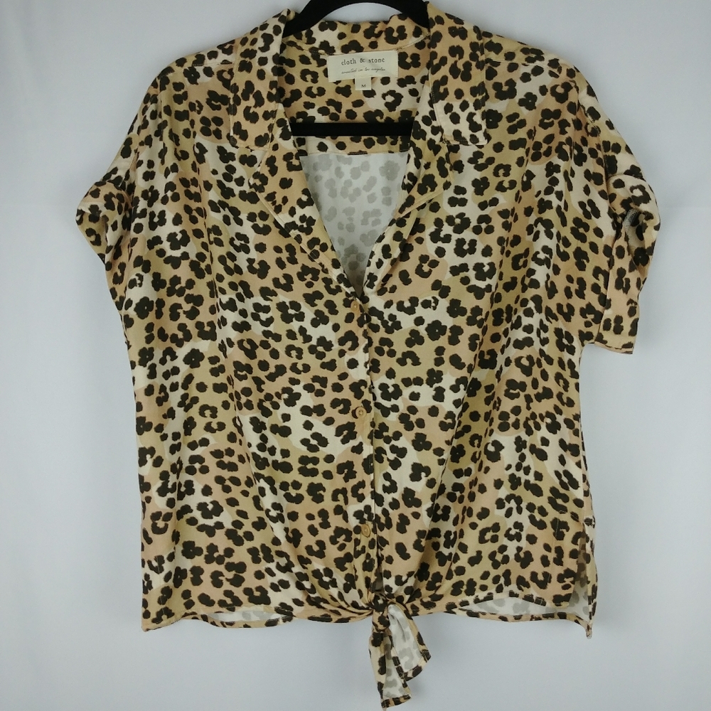 Cloth & Stone | Leopard Print Top